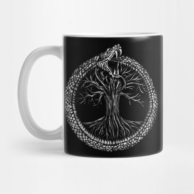 Ouroboros with Tree of Life by Nartissima